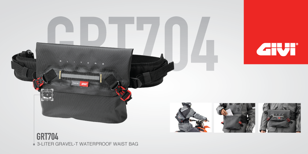 GIVI GRT704 3-LITER GRAVEL-T WATERPROOF WAIST BAG