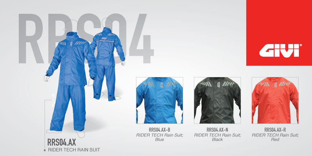GIVI RRS04.AX RIDER TECH RAIN SUIT