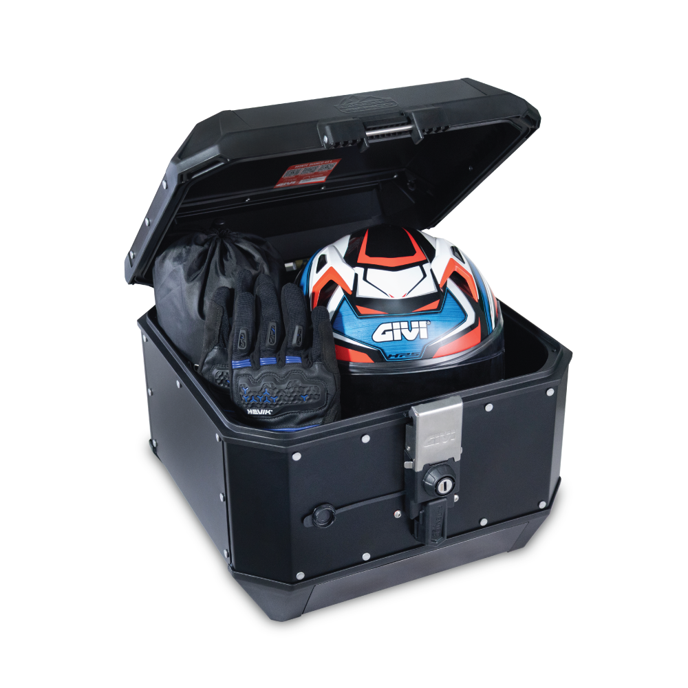 MTB45B-ADV TREKKER MONTE BIANCO ALU TOPCASE BLACK PAINTED ADVANCE | 45L | TOP CASE
