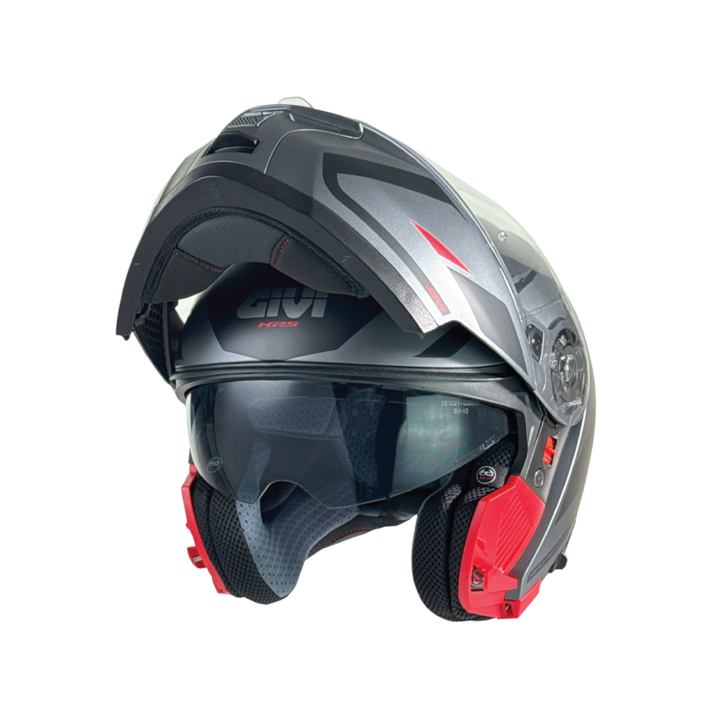 X.21 EVO MATT TITANIUM BLACK RED | HELMET