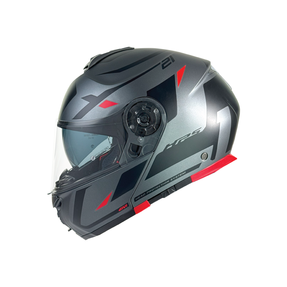X.21 EVO MATT TITANIUM BLACK RED | HELMET