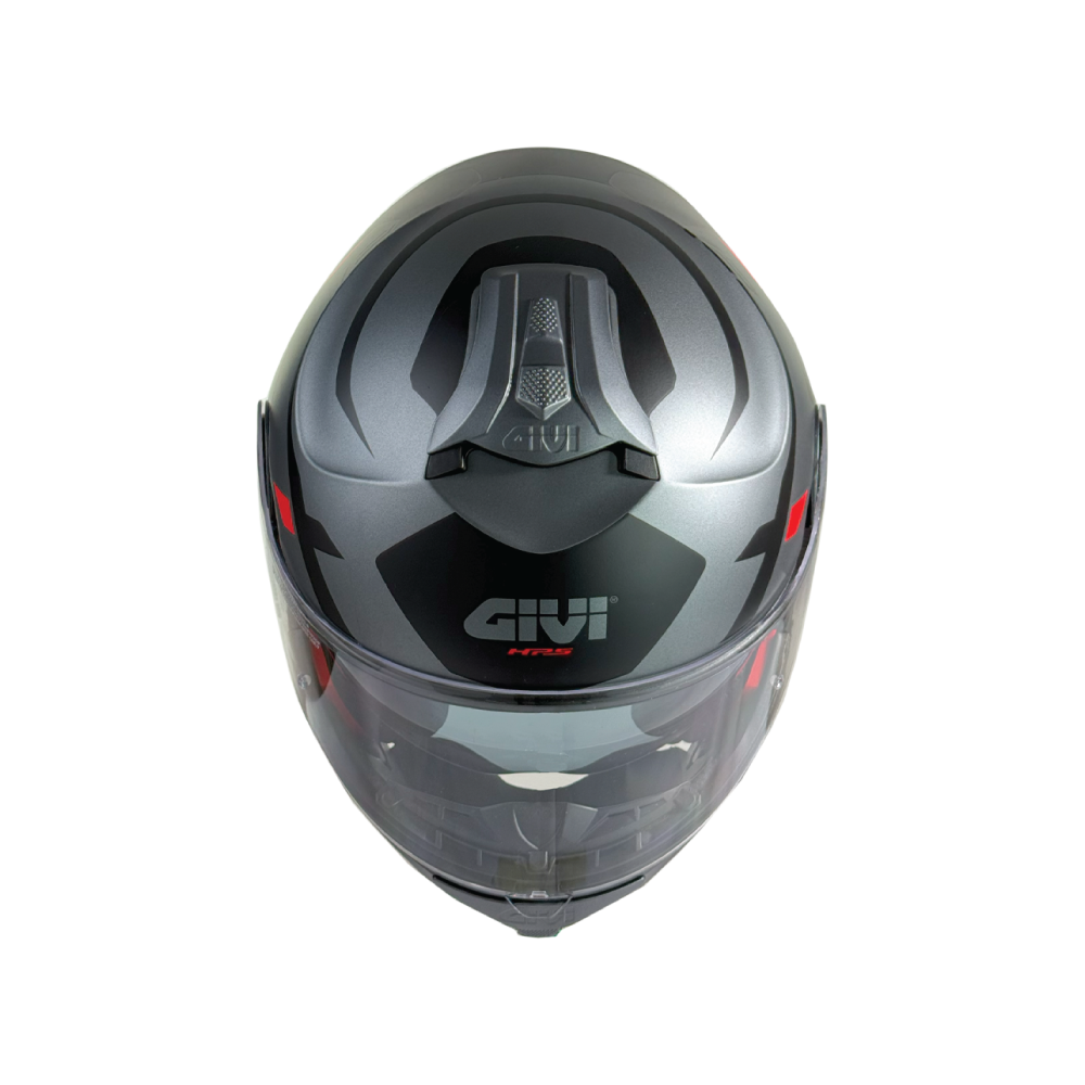 X.21 EVO MATT TITANIUM BLACK RED | HELMET
