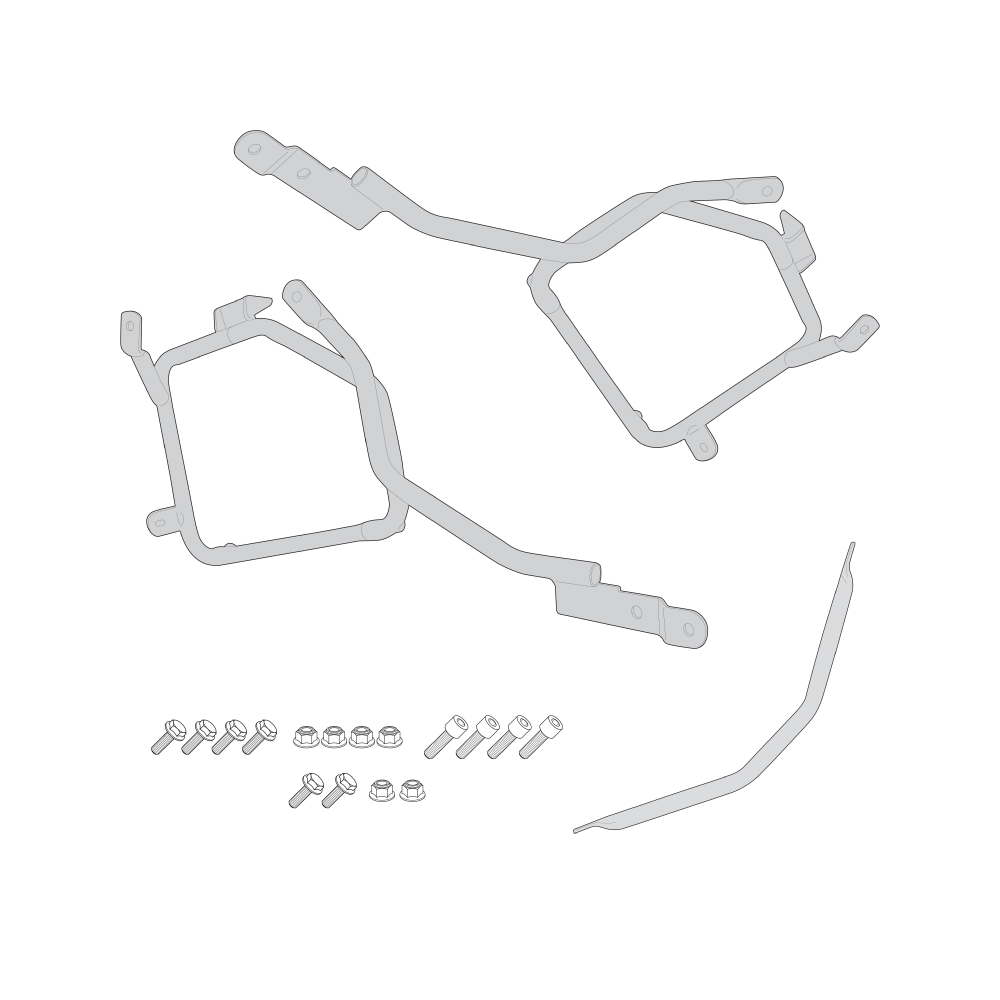 PL1111 | SIDECASE PANNIER HOLDER FOR HONDA NC700X (2012)
